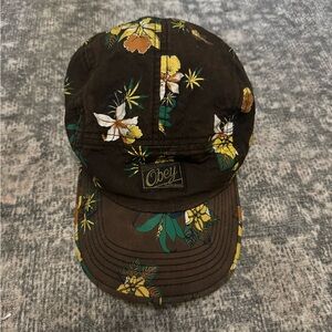 Obey Floral Five Panel Men’s Flat Bill Hat